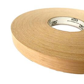 Iron on Edging Strip 30mm 50m Roll White Oak Wood Veneer