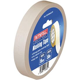 Faithfull FAITAPEMAS19 Masking Tape 19mm x 50m