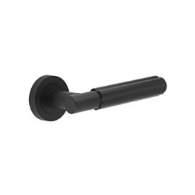 Champion FD30/60 Bloom Lever On Rose Door Handle Pack Matt Black