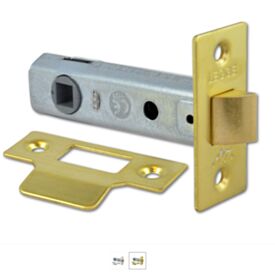 Legge P3722 79mm Polished Brass Tubular Mortice Latch