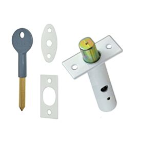 PM444WE White Door Security Bolt