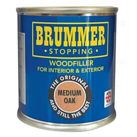 Brummer Medium Oak Stopping Wood Filler Interior & Exterior 250g
