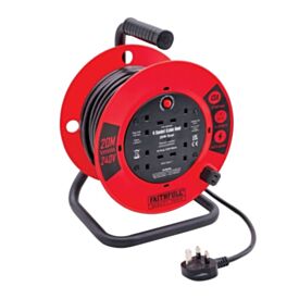 Faithfull 20m 13A Cable Reel