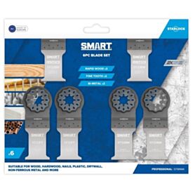 SMART Starlock 6pc Mixed Multi-Tool Blade Pack