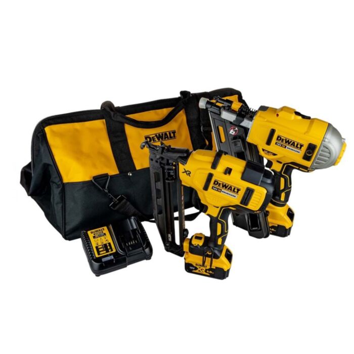 DeWalt DCK2046P2 18V 5.0ah 1st 2nd Fix Nail Gun Twin Pack