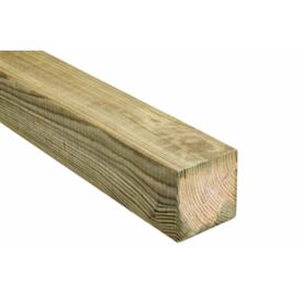 100 x 100mm x 2.1m UC4 Treated Planed Green Timber Post