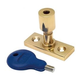 Locking Casement Pin Polished Brass