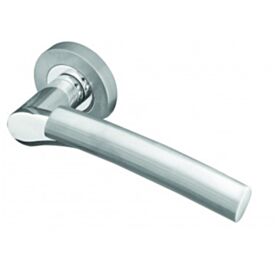 Arkus Lever Latch On Rose Twin Finish