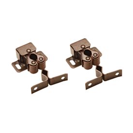 Double Roller Catch Florentine Bronze (2 Pack)