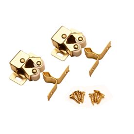 Double Roller Catch Electro Brass (Pack of 2)