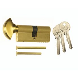 ERA 4104-31 35/35 Brass Euro Profile Cylinder & Thumbturn