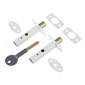 Door Security Bolt White Pack of 2 P2PM444WE2