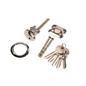 Replacement Cylinder (Yale Type) 5 Key Polished Chrome