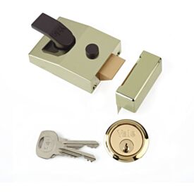 Yale Brasslux Double Lock Standard Stile P89 Deadlatch