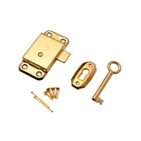 Brass Plated WL064EB Cupboard Lock
