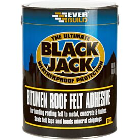 Everbuild EVB90402 Black Jack Roofing Felt Adhesive 2.5 Litre