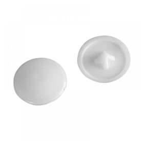 White Pozi Cap To Suit No.6 & 8 Screw (50 Pack)
