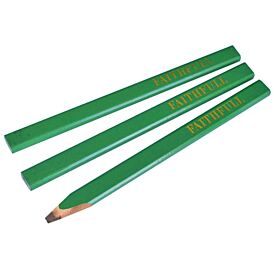 Faithfull FAICPG Carpenter Green Pencils Hard (3 Pack)