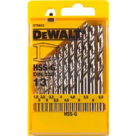 DeWalt DT5922 HSS Metal Drill Bit Set (13 Pack)
