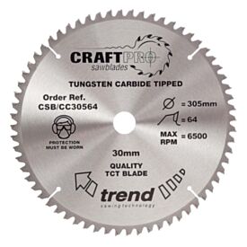 Trend Craft Circular Saw Blade C-Cut 305mm x 64t x 30mm