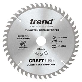 Trend Craft 16048 160mm 48 Tooth Circular Saw Blade