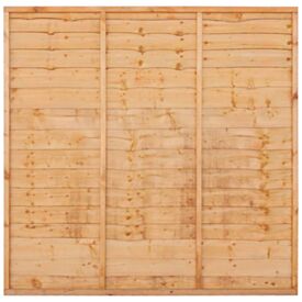 Golden Brown Overlap Fence Panel 1830 x 1800mm