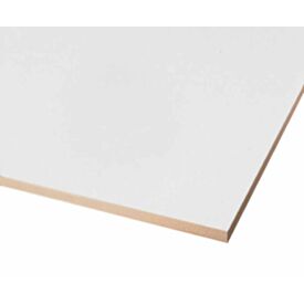 2440 x 1220 x 18mm 2 Sided White Melamine MDF Board