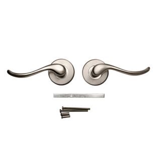 Zurich Lever Latch On Rose Satin Nickel