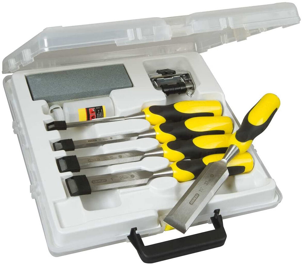 Stanley 516421 Dynagrip Chisel + Strike Cap Set (5 Pack)
