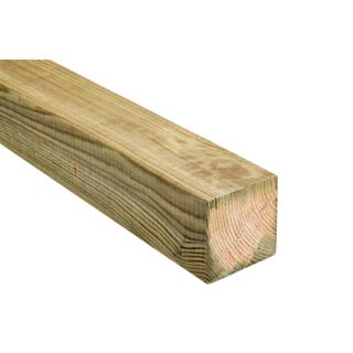 100 x 100mm x 2.4m UC4 Treated Planed Green Timber Post