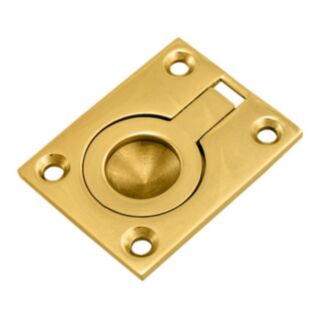Flush Ring 50 x 63mm Brass