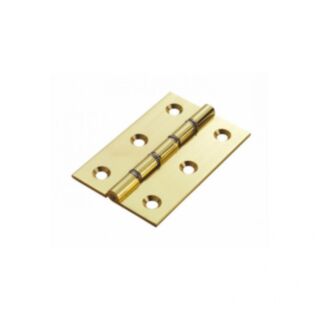 50mm Butt Hinge Polished Brass (Pair)