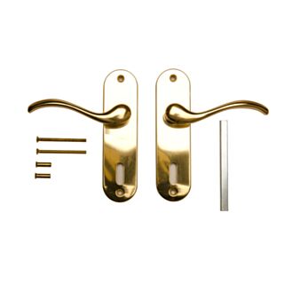 Zurich Lever Lock Plate Polished Brass