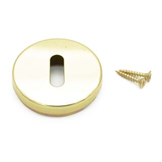 Lock Escutcheon Polished Brass