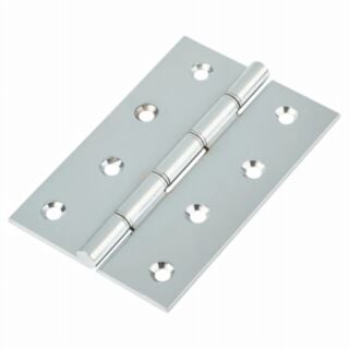 100mm Double Washered Butt Hinge Satin Chrome (2 Pack)
