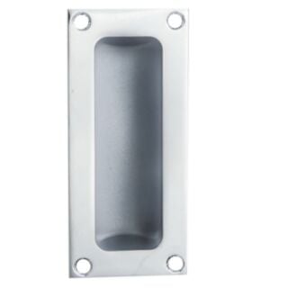 Recessed Door Pull 100mm Polished Chrome
