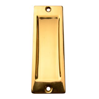 119 x 40mm Brass Sliding Door Square Flush Pull