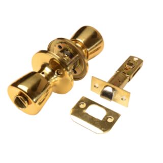 ERA 168-52 Privacy Locking Knob Set & Latch Brass