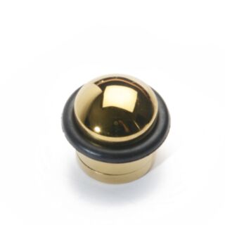 Select Dome Door Stop Polished Brass