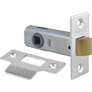 64mm Nickel Plated Mortice Tubular Latch (5 Pack)
