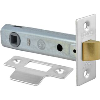 Mortice Tubular Latch Nickel Plated 76mm