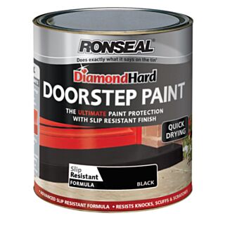 Ronseal Diamond Hard Doorstep Paint Black 750ml