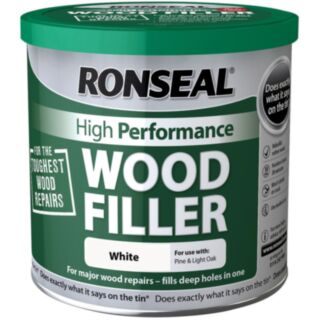 Ronseal 35303 White High Performance Wood Filler 275g