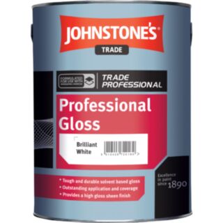 Johnstones 301586 Black Professional Gloss 2.5 Litre