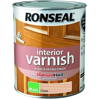 Ronseal Matt Clear Clear Interior Varnish 750ml