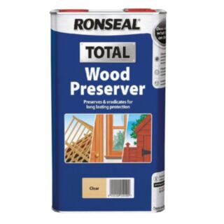 Ronseal Total Wood Preserver 5ltr Clear