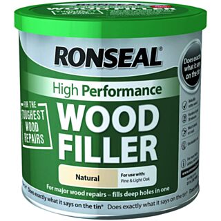 Ronseal 33986 Natural High Performance Wood Filler 1kg