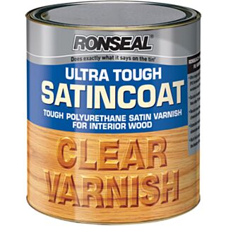 Ronseal UTVSC750 Satin Ultra Tough Varnish 750ml