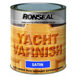 Ronseal YVS1L Satin Exterior Yacht Varnish 1 Litre