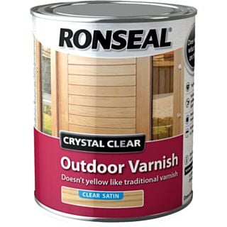 Ronseal CCODVS25L Clear Satin Outdoor Varnish 2.5 Litre